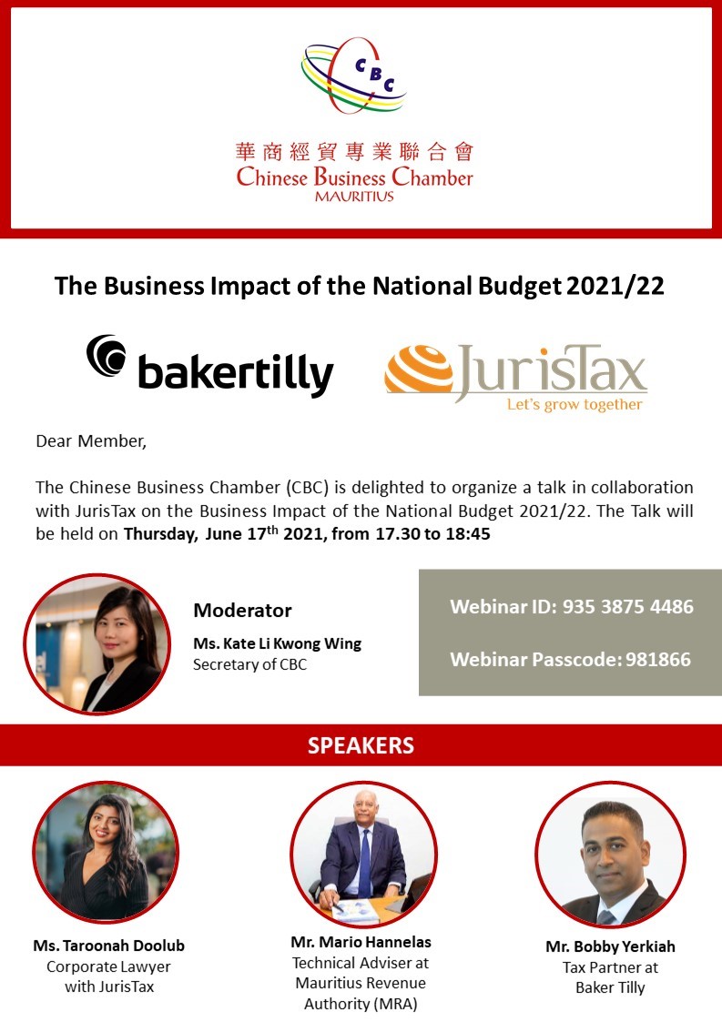 Talk on the Business Impact of the National Budget 2021/22